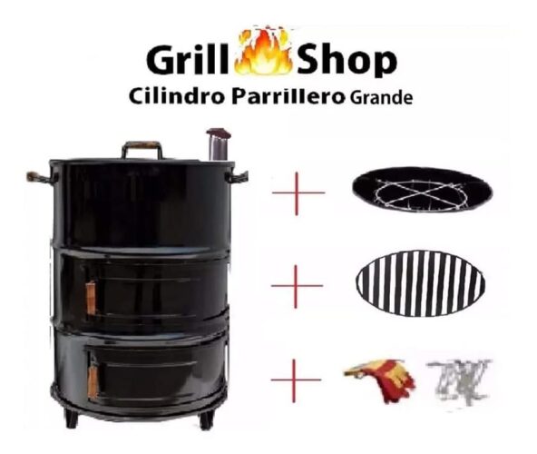 Cilindros Parrilleros Grill Shop con accesorios
