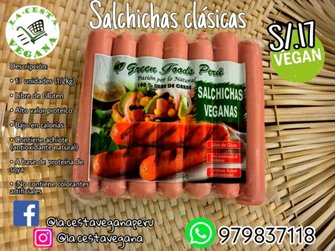 Salchichas, Chorizo, embutidos Veganos